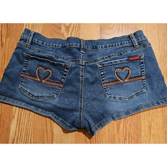 Roxy Women's Casual Outdoor Medium Wash Blue Denim Shorts Low Rise Size 30" - Picture 2 of 6